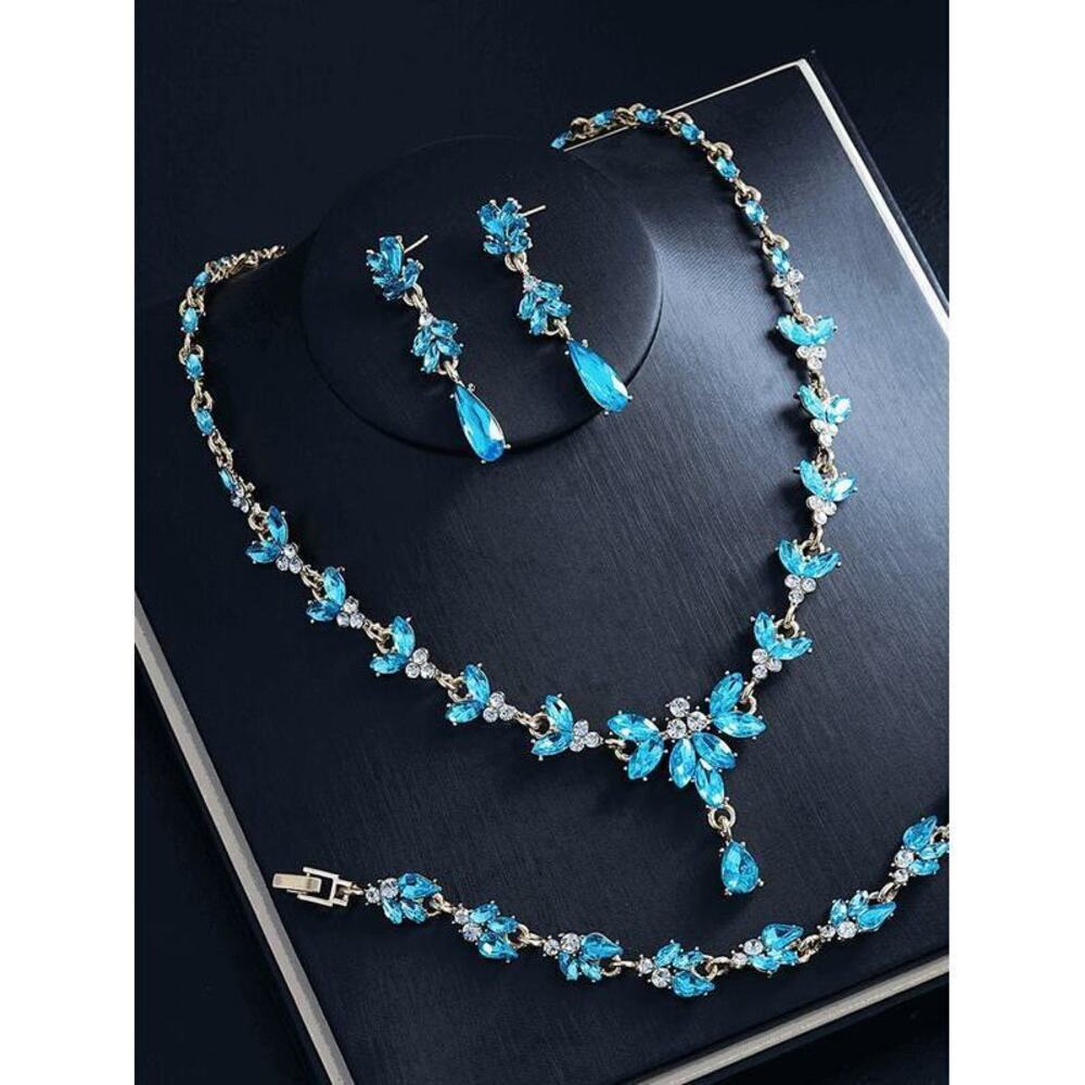 4-Piece/Set Crystal Bridesmaid Jewelry Set, And Ho Gift Minimalist